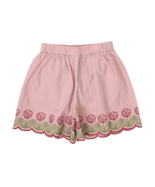 セール】チューリップ刺繍キュロット（その他パンツ）｜la poche
