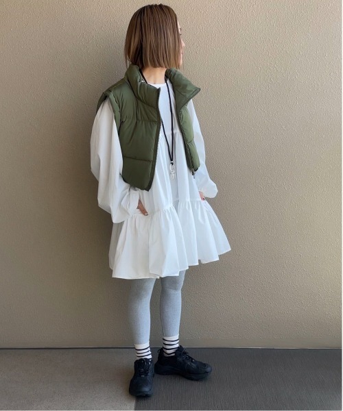 feepur by saya（フェピュールバイサヤ）の「マルチウェイティアードチュニック（シャツ/ブラウス・レディース・オフホワイト/ベージュ/ブラック・MEDIUM）」の7枚目の写真