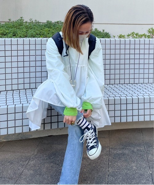 feepur by saya（フェピュールバイサヤ）の「マルチウェイティアードチュニック（シャツ/ブラウス・レディース・オフホワイト/ベージュ/ブラック・MEDIUM）」の8枚目の写真