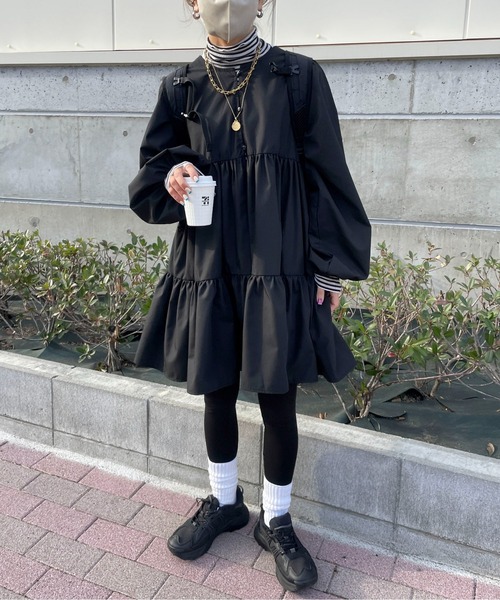 feepur by saya（フェピュールバイサヤ）の「マルチウェイティアードチュニック（シャツ/ブラウス・レディース・オフホワイト/ベージュ/ブラック・MEDIUM）」の13枚目の写真