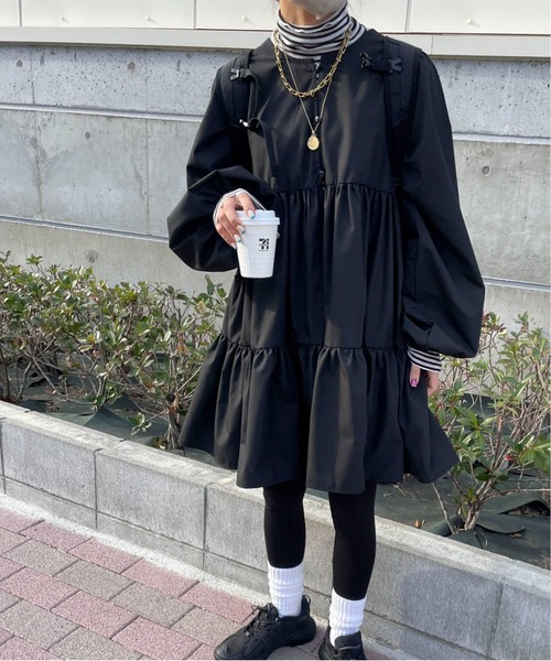 feepur by saya（フェピュールバイサヤ）の「マルチウェイティアードチュニック（シャツ/ブラウス・レディース・オフホワイト/ベージュ/ブラック・MEDIUM）」の14枚目の写真