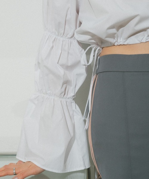 VANNIE U（ヴァニーユー）の「マムルークスリーブクロップドブラウス（シャツ/ブラウス・レディース・ホワイト・FREE）」の16枚目の写真