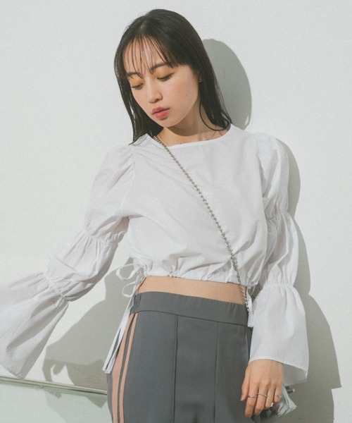 VANNIE U（ヴァニーユー）の「マムルークスリーブクロップドブラウス（シャツ/ブラウス・レディース・ホワイト・FREE）」の13枚目の写真