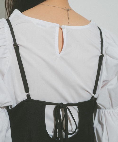 VANNIE U（ヴァニーユー）の「マムルークスリーブクロップドブラウス（シャツ/ブラウス・レディース・ホワイト・FREE）」の9枚目の写真