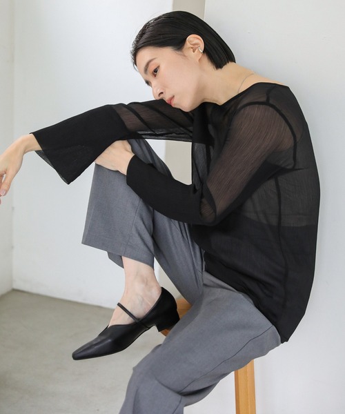 select MOCA(セレクトモカ)の「ポインテッドフラットシューズ(バレエシューズ・レディース・ブラック/アイボリー・LARGE/MEDIUM/SMALL)」の16枚目の写真