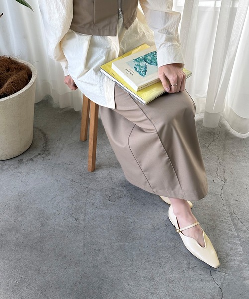 select MOCA(セレクトモカ)の「ポインテッドフラットシューズ(バレエシューズ・レディース・ブラック/アイボリー・LARGE/MEDIUM/SMALL)」の13枚目の写真