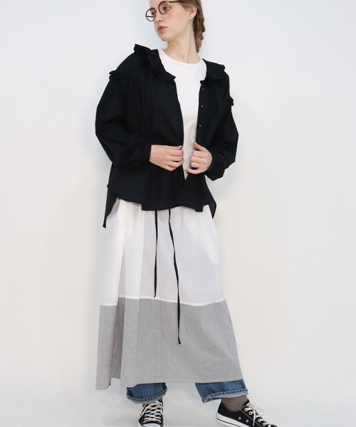 haupia（ハウピア）の「はにかむシャクヤク 【 ブラウス 】（シャツ