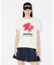 'KENZO Drawn Varsity' ルーズ エンブロイダリー Tシャツ