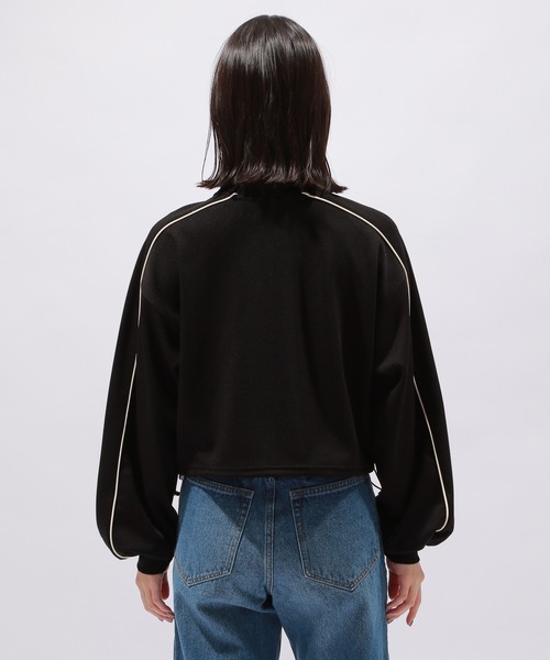 PAGEBOY（ページボーイ）の「ハーフZIPショートトラックジャケット（ジャージ・レディース・ブラック/オフホワイト/ブルー・FREE）」の21枚目の写真