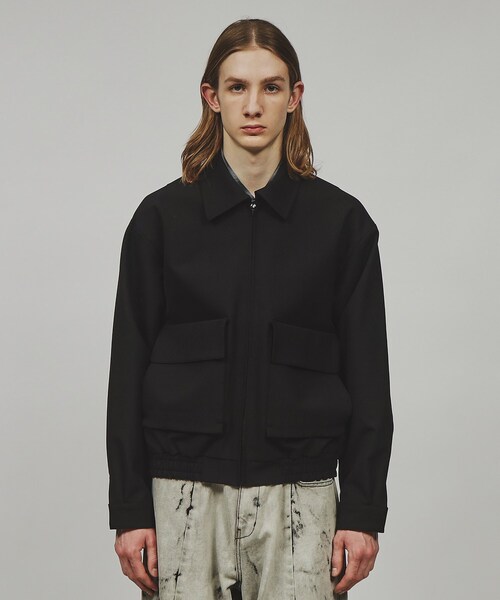 tk.TAKEO KIKUCHI（ティーケータケオキクチ）の「◆ダブルポケットショートブルゾン（ブルゾン・メンズ・ブラック/ベージュ・02/03）」の12枚目の写真