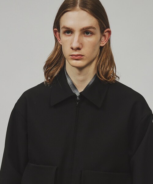 tk.TAKEO KIKUCHI（ティーケータケオキクチ）の「◆ダブルポケットショートブルゾン（ブルゾン・メンズ・ブラック/ベージュ・02/03）」の7枚目の写真