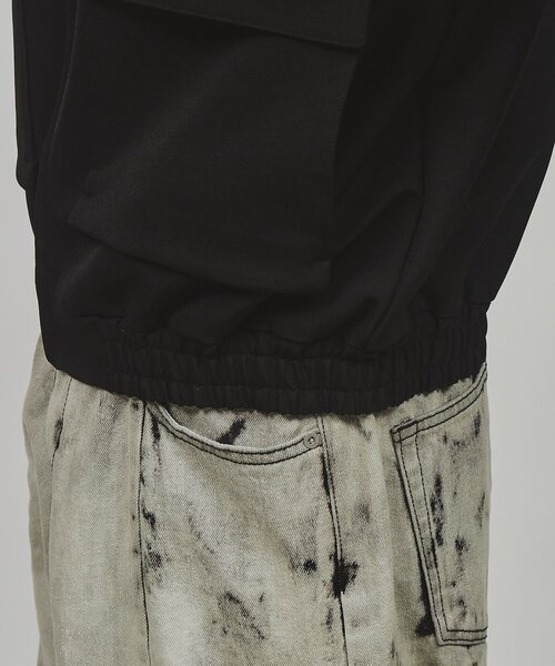 tk.TAKEO KIKUCHI（ティーケータケオキクチ）の「◆ダブルポケットショートブルゾン（ブルゾン・メンズ・ブラック/ベージュ・02/03）」の10枚目の写真