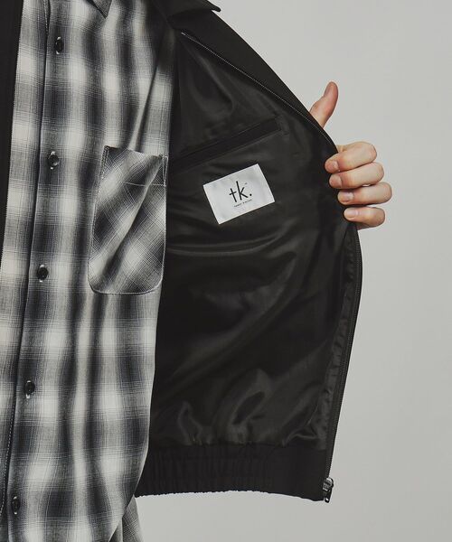 tk.TAKEO KIKUCHI（ティーケータケオキクチ）の「◆ダブルポケットショートブルゾン（ブルゾン・メンズ・ブラック/ベージュ・02/03）」の11枚目の写真