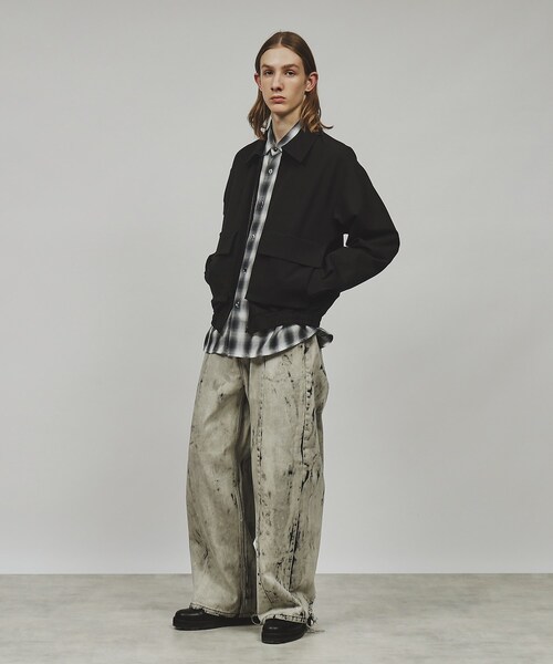 tk.TAKEO KIKUCHI（ティーケータケオキクチ）の「◆ダブルポケットショートブルゾン（ブルゾン・メンズ・ブラック/ベージュ・02/03）」の5枚目の写真