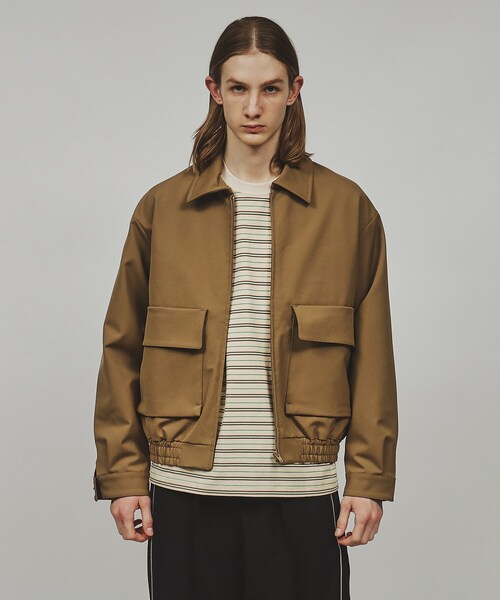 tk.TAKEO KIKUCHI（ティーケータケオキクチ）の「◆ダブルポケットショートブルゾン（ブルゾン・メンズ・ブラック/ベージュ・02/03）」の20枚目の写真