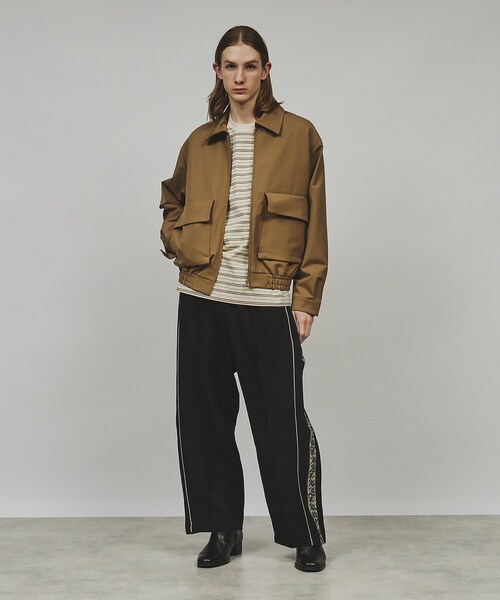 tk.TAKEO KIKUCHI（ティーケータケオキクチ）の「◆ダブルポケットショートブルゾン（ブルゾン・メンズ・ブラック/ベージュ・02/03）」の21枚目の写真