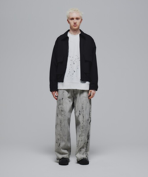 tk.TAKEO KIKUCHI（ティーケータケオキクチ）の「◆ダブルポケットショートブルゾン（ブルゾン・メンズ・ブラック/ベージュ・02/03）」の15枚目の写真