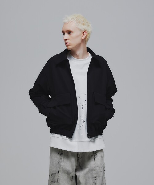 tk.TAKEO KIKUCHI（ティーケータケオキクチ）の「◆ダブルポケットショートブルゾン（ブルゾン・メンズ・ブラック/ベージュ・02/03）」の19枚目の写真