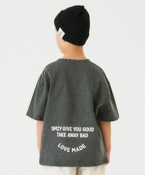 Smoothy（スムージー）の「SMOOTHY USA cotton SMOOTHY Tee / スムージー USAコットン スムージーTシャツ（Tシャツ/カットソー・キッズ・エメラルド/ブラック/パープル・X-LARGE/MEDIUM/SMALL/LARGE）」の6枚目の写真