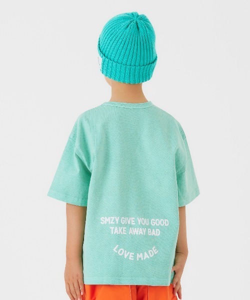 Smoothy（スムージー）の「SMOOTHY USA cotton SMOOTHY Tee / スムージー USAコットン スムージーTシャツ（Tシャツ/カットソー・キッズ・エメラルド/ブラック/パープル・X-LARGE/MEDIUM/SMALL/LARGE）」の8枚目の写真