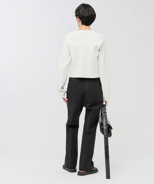 AP STUDIO(エーピーストゥディオ)の「シリコンディップツイルパンツ(スラックス・レディース・ブラック/ベージュ・40/38/36)」の12枚目の写真