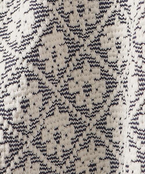 Cutie Blonde（キューティーブロンド）の「◆【前後2WAY】花柄ジャカードカーディガン（カーディガン/ボレロ・レディース・ピンク系9/ネイビー系5/グレー系4・04/03/02）」の10枚目の写真