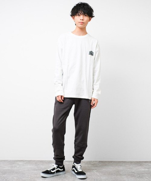 RAT EFFECT(ラットエフェクト)の「【裏毛】切替ロゴスウェットパンツ(スウェットパンツ・キッズ・ブラック/チャコールグレー/杢グレー・120/130/140/150/160/170)」の10枚目の写真