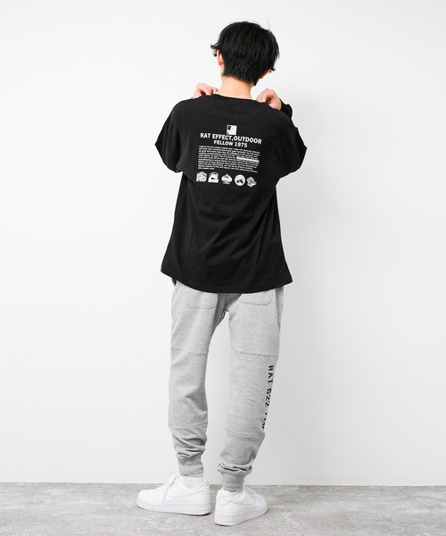RAT EFFECT(ラットエフェクト)の「【裏毛】切替ロゴスウェットパンツ(スウェットパンツ・キッズ・ブラック/チャコールグレー/杢グレー・120/130/140/150/160/170)」の15枚目の写真
