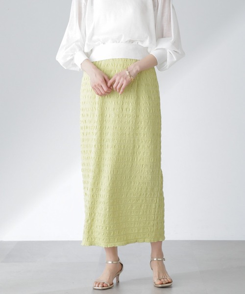 セール】フクレシャーリングタイトスカート（セットアップ可