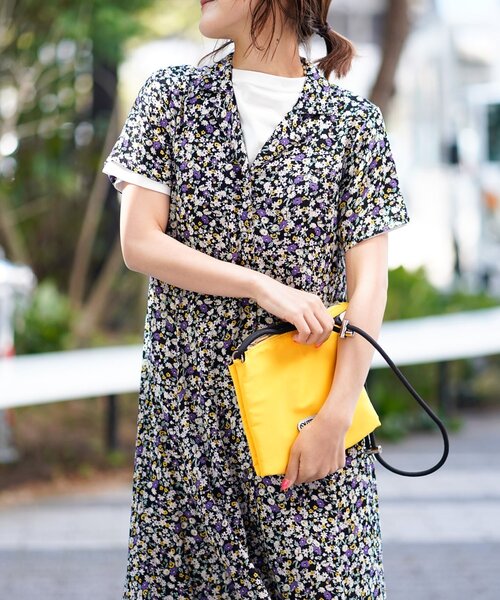 OUTDOOR PRODUCTS Usual Things(アウトドアプロダクツユージュアルシングス)の「OPENCOLLARONEPIECE(ワンピース・レディース・レッド/マルチ/ブラック・FREE)」の21枚目の写真