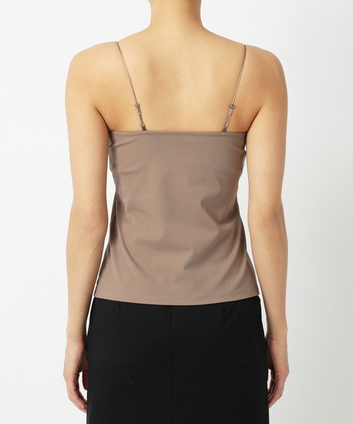 BABYLONE（バビロン）の「パット付きVネックキャミ（キャミソール・レディース・ブラック/オフホワイト/サンドグレー・フリー）」の7枚目の写真