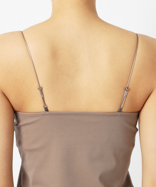 BABYLONE（バビロン）の「パット付きVネックキャミ（キャミソール・レディース・ブラック/オフホワイト/サンドグレー・フリー）」の8枚目の写真