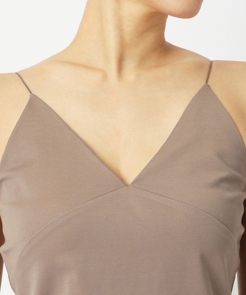 BABYLONE（バビロン）の「パット付きVネックキャミ（キャミソール・レディース・ブラック/オフホワイト/サンドグレー・フリー）」の10枚目の写真