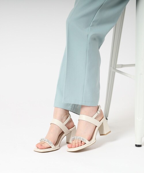 ESPERANZA(エスペランサ)の「キラキラスクエアトゥサンダル 24SS(サンダル・レディース・パープル系2/ブラック/アイボリー/チョコ・M/L/LL/S)」の13枚目の写真