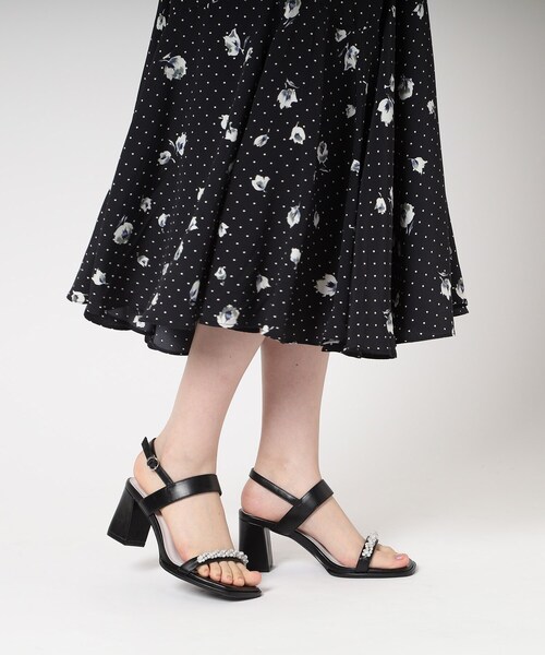 ESPERANZA(エスペランサ)の「キラキラスクエアトゥサンダル 24SS(サンダル・レディース・パープル系2/ブラック/アイボリー/チョコ・M/L/LL/S)」の22枚目の写真