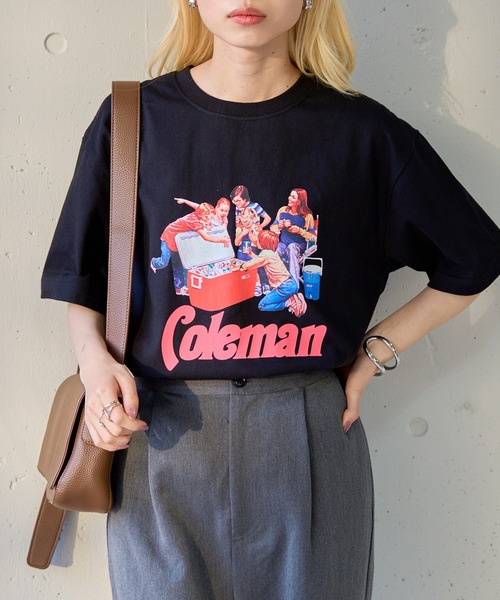 25ss プリントコットンTシャツ セール】【Coleman】25SS新色追加！Vintage Cooler print tee