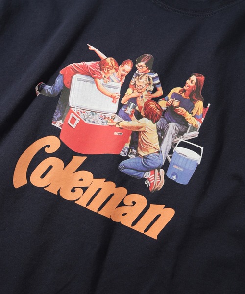 セール】【Coleman】25SS新色追加！Vintage Cooler print tee