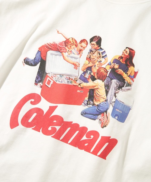 COLEMAN(コールマン)の「【Coleman】25SS新色追加!Vintage Cooler print tee コールマンビンテージレトロプリントTシャツ(Tシャツ/カットソー・レディース・ネイビー/ブラック/グリーン/ホワイト/ピンク・M/S/XL/L/XS)」の16枚目の写真