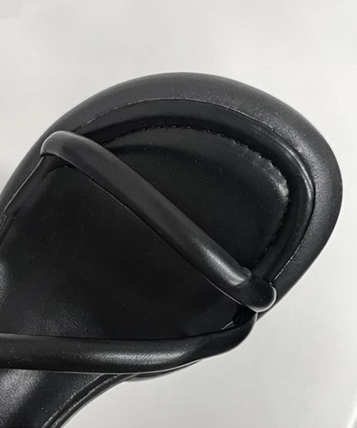 Miniministore(ミニミニストア)の「ミュールサンダル ヒールサンダル 韓国夏(サンダル・レディース・ブラック/キャメル/クリーム/アイボリー・24.5cm/22.5cm/23.0cm/23.5cm/24.0cm/25.0cm)」の8枚目の写真