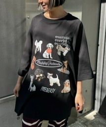 Candy Stripper | HAPPY FRIENDS OVER SIZE RAGLAN トップス(Tシャツ/カットソー)