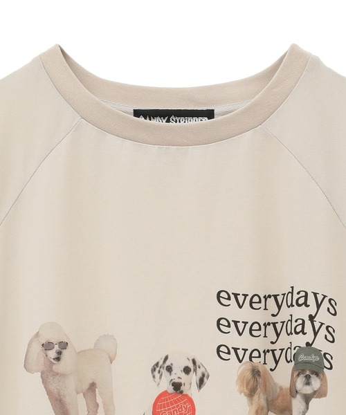 Candy Stripper(キャンディストリッパー)の「HAPPY FRIENDS OVER SIZE RAGLAN トップス(Tシャツ/カットソー・レディース・ライトベージュ/グリーン/ブラック・2)」の19枚目の写真