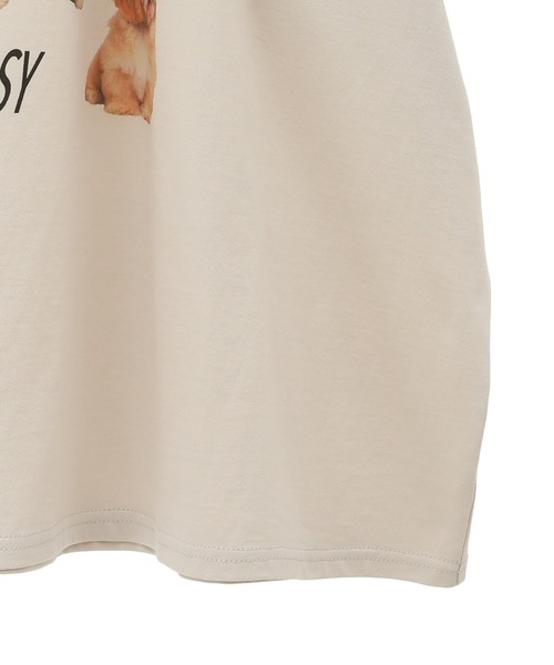 Candy Stripper(キャンディストリッパー)の「HAPPY FRIENDS OVER SIZE RAGLAN トップス(Tシャツ/カットソー・レディース・ライトベージュ/グリーン/ブラック・2)」の21枚目の写真