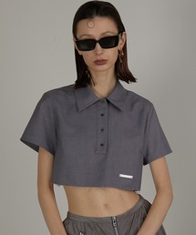 PRANK PROJECT | 【24SUMMER PRE ORDER】ウーステッドクロップドポロトップ / Worsted Cropped Polo Top(ポロシャツ)