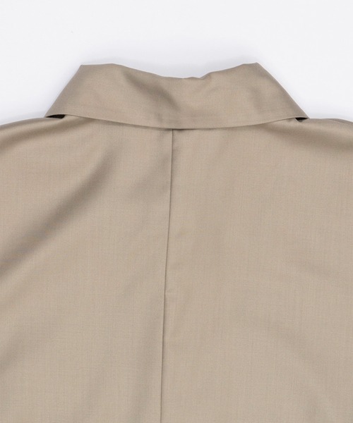 PRANK PROJECT（プランクプロジェクト）の「ウーステッドクロップドポロトップ / Worsted Cropped Polo Top（ポロシャツ・レディース・グレー/ベージュ・FREE）」の19枚目の写真