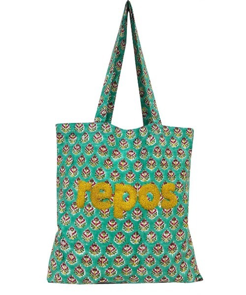 SETUP7(セットアップセブン)の「【SETUP7】ジオメトリック柄 刺繍プリントトートバッグ GLR(トートバッグ・レディース・その他5/その他3/その他2/その他1/その他6/その他4・FREE)」の4枚目の写真