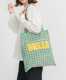 【SETUP7】ジオメトリック柄 刺繍プリントトートバッグ GLR