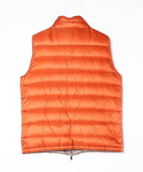 HERNO（ヘルノ）の「【HERNO/ヘルノ】撥水リバーシブルダウンベスト（ダウンベスト・メンズ・ダークブラウン/オレンジ・48/50）」の4枚目の写真