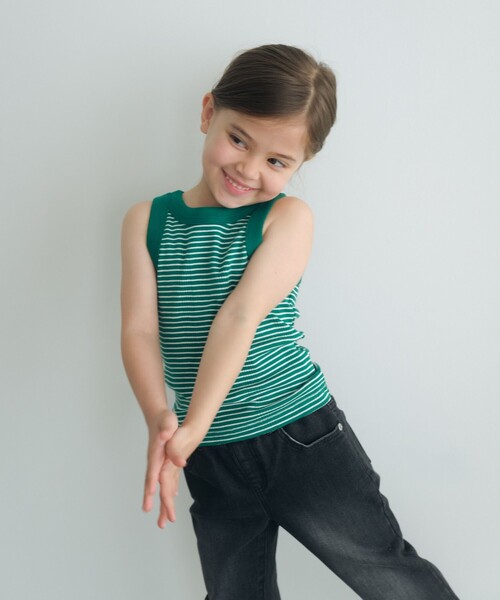 MILLER(ミラー)の「【別注】<Robert P. Miller>タンクトップ 100-130cm(タンクトップ・キッズ・ライラック/ブラウン/オレンジ/ケリー・100cm/110cm/120cm/130cm)」の2枚目の写真