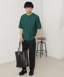 ポリガラニットソーTシャツ