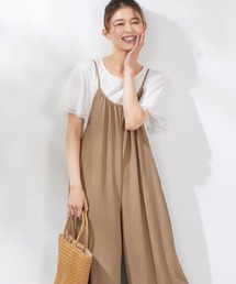 Viola e Viola（ヴィオラエヴィオラ）の「ゆるワイドキャミソールサロペット（サロペット/オーバーオール）」